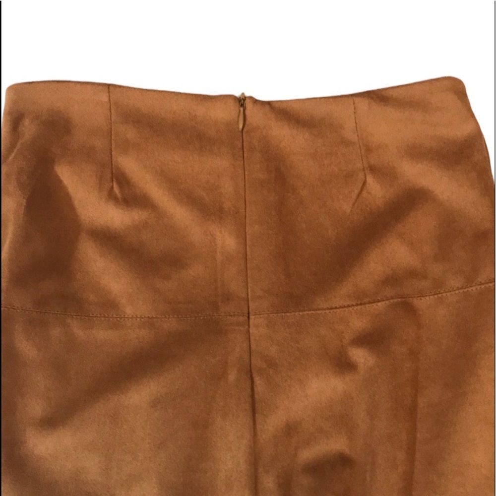 Brown Fringe Suede Skirt - Picture 5 of 9